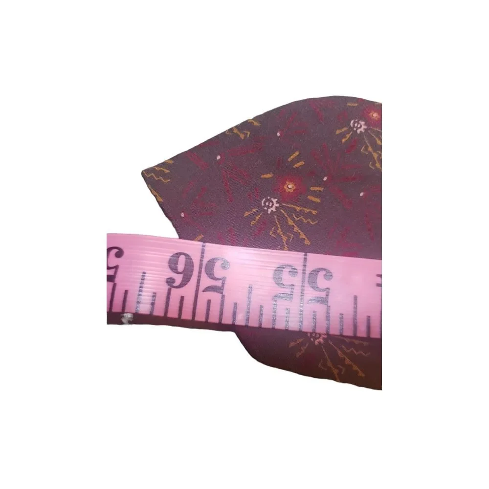 HIROKO KOSHINO HOMME NeckTie Men Multicolor Abstract Floral Silk Luxury Designer